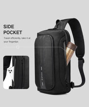 1pc OZUKO Men's Anti-theft Messenger Shoulder Bag With USB Charging Port Waterproof Anti-Scratch Backpack Large Capacity Chest Bag