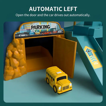 Race Track Car Garage Parking Adventure Toy Gifts For 3 4 5 6 7 8 9 Years Old Boys Girls Toddlers, Preschool Car Games Gift Toys For Kids Vehicle Playsets