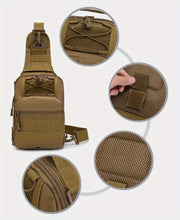 Men's Outdoor Tactical Crossbody Bag, Multi-functional Camouflage Chest Bag With Detachable Shoulder Strap For Outdoor Camping Hiking Travel