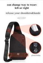 Resilver Men's New Crossbody Bag Multifunction Simple Shoulder Bag For Outdoor Sports Hiking Running Cycling Travel Work Lightweight Messenger Bag