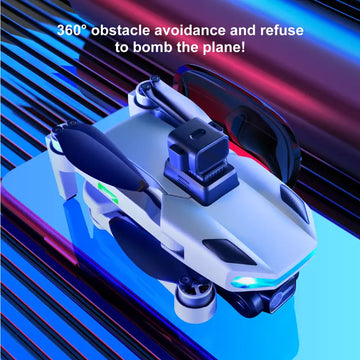 S135 GPS UHD Dual Camera Foldable Drone Wifi LED Screen Remote Control,Three-axis Gimbal Optional Radar Obstacle Avoidance, Gravity Sensor, Altitude Hold, 3D Flip RTF Includes Carrying Bag