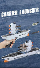 2in1 Aircraft Carrier Toy, Airplane Toy Set With Launcher, Toddler Toy Plane Fighter Jet Toy, Include 4 Pack Fighter Jet, 8 Pack Torpedo, Outdoor Toys For Kids Ages 3-8, Birthday Gift For Boys