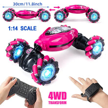 Gesture RC Car,4WD 2.4G Remote Control Car Foe Boys And Adults, Hand Controlled RC Car, All Terrains Monster Trucks For Boys Gusture RC Stunt Car 360° Flips Gift For Age 4-12 With Light Music