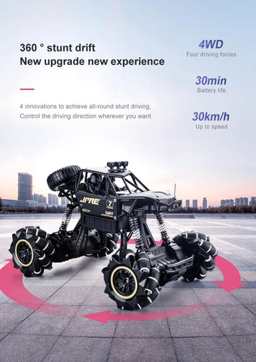 616A Dual Remote Control Gesture Alloy Super Large Off-road Vehicle, High-speed Four-wheel Drive Drift Climbing Racing Rechargeable Children's Toy Car