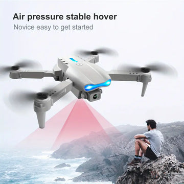 Three-sided Obstacle Avoidance Drone E99 K3 PRO 18 Minutes Battery Life 3.7V1800mAH Rechargeable Battery 5905.51 Inch Remote Control Distance Dual HD Camera Remote Control Quadcopter Children's Toys