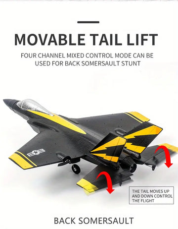 Four Channel Stunt Model Fighter Jet Beginner Remote Control Aircraft Adult Boy Fixed Wing Aircraft Model Professional Glider Toy
