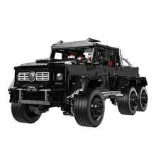 Black Pickup G63 6X6 MOC Building Blocks And Engineering Toy, Adult Collectible Model Cars Kits To Build, 1:8 Scale Truck Model (3300 Pieces)