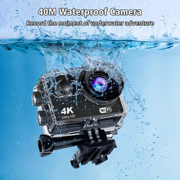 Capture Your Adventures With The 4K 30FPS 16MP Waterproof  WiFi Remote Control Action Camera - Includes 32GB Memory Card!