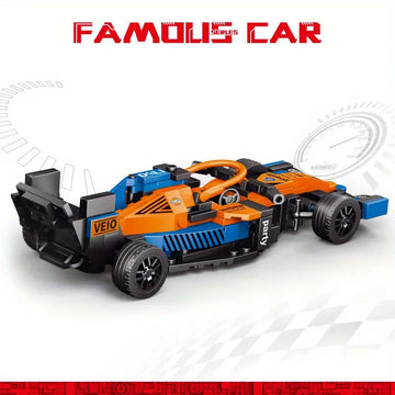 Hot Selling  Orange Block Sports Cars,  F1 Sports Cars, Kids Gifts, Collage Experts Toy, Car Models, Creative Toys