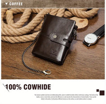 100% Genuine Leather Wallet For Men With Coin Pocket High Quality RFID Blocking Credit Card Holder Small Luxury Male Money Bag