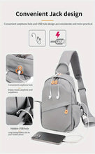 Men's Nylon Crossbody Chest Bag With Cushion Strap, Multifunctional Sling Bag For Outdoor Sports Travel