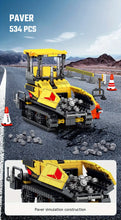 City Engineering Construction Vehicle Model Building Blocks Kits Grader Paver Road Rollers Excavators Car Truck Assembly Bricks Kids Toys Boys Birthday Gifts