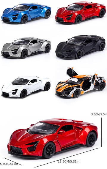 Alloy Lycan Car Model Children's Toy Car Decoration Pull Back Car Model Boy Toy