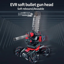 Multifunctional Remote Control Armor Tank Stunt Car Can Fire Can Fight Can Launch Water Bullet Launch Soft Bullet Blow Bubble With Infrared With Spray Remote Control Car For Boys Kids Toys