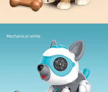 DIY013 Voice-activated Touch-sensing Intelligent Electronic Robot Dog Children's Disassembly And Assembly Of Science And Education Puzzle STEM Toys