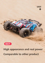 Remote Control Car 1:18 Scale 40Km/h, 4WD RC Car, Waterproof Drift Off-Road New Upgraded Brush Motor With Two Rechargeable Batteries, Hobbyist Grade For Adults, Toy Gift For Kids And Adults