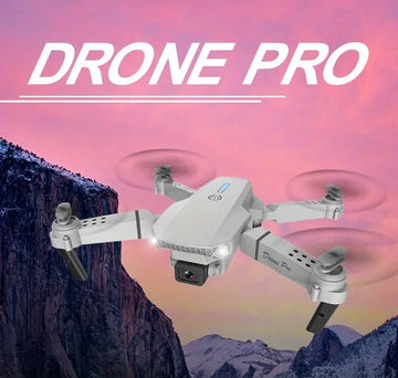 E200 Pro Drone, 2 Cameras With WiFi FPV Dual Folding Remote Control Quadcopter With Height Hold, Headless Mode, Visual Positioning, App Control And 3 Batteries