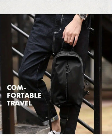 Resilver Men's New Crossbody Bag Multifunction Simple Shoulder Bag For Outdoor Sports Hiking Running Cycling Travel Work Lightweight Messenger Bag