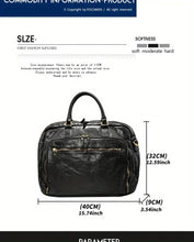 Premium Genuine Leather Men's Briefcase - American Retro Business Casual Bag for the Modern Man