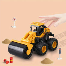 Alloy Engineering Vehicle, Dual Inertia Four-wheel Drive, Cross-country Climbing Excavator, Bulldozer, Road Roller, Transportation, Mixing Boy Toy Car