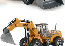 Electric Remote Control Engineering Car With Lights, USB Charging Version, Remote Control Bulldozer Digging, Children's Toy Model Car