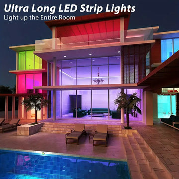 Remote Control RGB LED Boat Strip Light - IP65 Waterproof for Home & Outdoor Festival Decoration