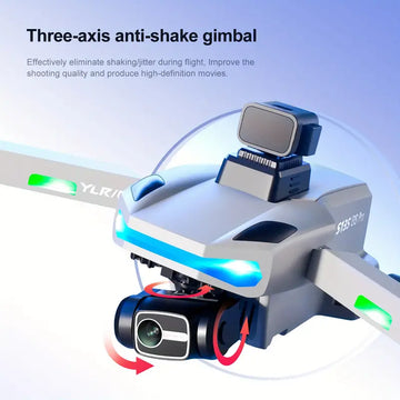 New S135 Professional Grade Drone 5G Brushless Motor GPS Positioning Three-axis Gimbal Optical Flow Positioning Intelligent Obstacle Avoidance Dual HD Camera 28 Minutes Battery