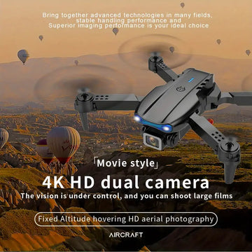 E99pro K3 UAV HD Aerial Photography Drone Double Camera Quadcopter Three Side Obstacle Avoidance Remote Control Aircraft