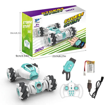 Gesture RC Car, Gesture Sensing Twist Car Toy, Boys Girls, 4WD Drift Stunt Remote Control Car Off Road Vehicle , Hand Controlled RC Cars,  With Light Music For Kids Birthday