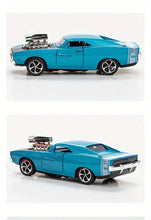 Simulation 1: 32 Alloy Dodge Sports Car Model Children's Toy Car Accessories Return Car Openable Die Casting Model
