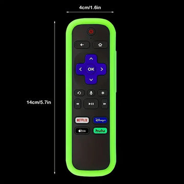 3pcs Silicone TV Remote Control Covers, Battery Covers For TCL Roku Smart TV Steam Stick Remote Controls