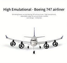 Remote-Controlled Aircraft Three-Channel Boeing 747 Model Glider Airbus A380 Fixed-Wing Model Toy UAV Model Child-Operated Novice Training Aircraft