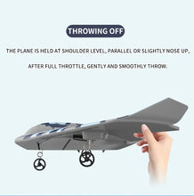 2.4G Remote-controlled Fixed-wing UAV Fighter EPP Material Aircraft Unmanned Drone Cool LED Light Fall-resistant Glider Fixed-wing Aircraft Suitable For Boys/girls Toy Gifts