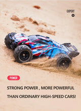 RC Car 1:18 Remote Control Car 4WD Waterproof Drift Off-Road Cars With 2 Rechargeable Batteries, New Upgraded Brush Motor, Christmas Birthday Gift For Boys And Girls