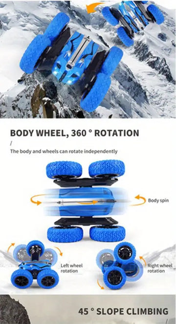 Electric Remote Control Car Toy With Light, Rechargeable Battery Children's Toy Drift Stunt Car Gift Toys For Kids