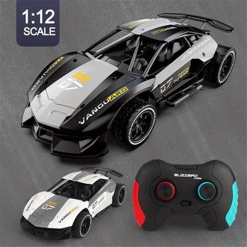 RC Car, 4 Channels 2.4G 1:12Rechargeable Wireless Electric RC Racing Sport High Speed Drift Car, Best Gift, Car Toy For Kids