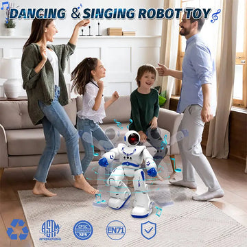 Remote Control Robot For Kids, Intelligent Programmable With Controller Toys, Dancing, Singing, Moon Walking And LED Eyes, Gesture Sensing Robot Kit For Children Entertainment Xmas Gifts Present