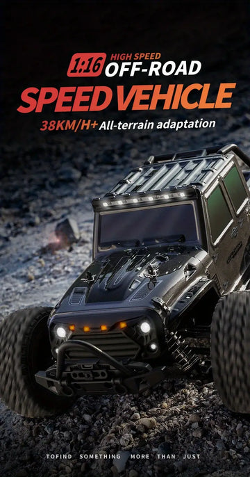 New Q132C High Speed SUV 2.4GHz Remote Control Vehicle, Professional RC390 High Speed Carbon Brush Strong Magnet Motor 1:16 Four Wheel Drive, High Speed All Terrain Off Road Racing Car, Fast Rc Cars