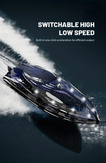 Special Effects Rolling Electric Boat, The Remote Control Requires Self Purchase Of 3*AAA Batteries For Use, Controllable Led Lighting, Switching Between Low And High Speeds, 360 ° Roll