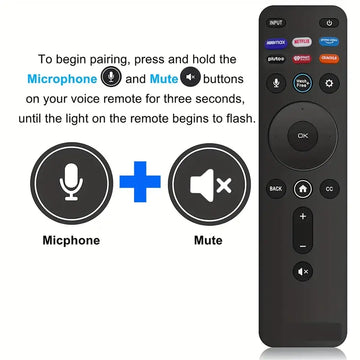 New Voice Remote XRT260 Fit For Vizio Smart TV, Replacement Remote For All Vizio LED LCD HD 4K UHD HDR Smart TVs With Shortcut Keys HBO Max, Netflix, Prime Video, Pluto, IHeart Radio, Crackle, Watchfree