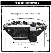 600ml Water Bottle Compatible Sports Running Waist Bag - Perfect for Outdoor Fitness & Travel!