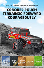 Super Large 1:8 Remote Control High-speed Car, Large Tire 30Km/h 380 High-speed Motor, 30 Minutes Driving Time, 1968.5 Inch/50 Meters Remote Control Distance, 7.4V1500mAh Rechargeable Lithium Battery