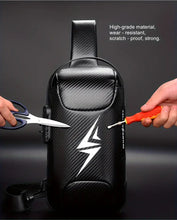 Secure & Stylish Men's Waterproof Chest Bag - Perfect for Travel & Motorcycle Rides!