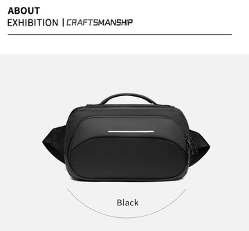 Men's Waterproof & Scratch-resistant Crossbody Shoulder Bag - Large Capacity for Daily Commuting