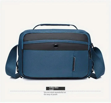 Men's Casual Outdoor Large Capacity Messenger Bag, Lightweight Square Bag