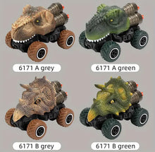 6 Styles 1:43 Simulated Animal Shape Remote Control Car 27Mhz Four-channel Control Toy Set Boy Dinosaur Tyrannosaurus Chariot Gift For Children (battery Provided)