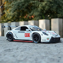 Burago 1:24 2020 Porsche 911 RSR LM Alloy Sports Car Static Die Cast Vehicles Model Toys Diecast Voiture Gift Collectible