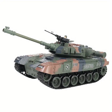 1:18 Scale High-speed Remote-controlled Army Tank With 360-degree Rotating Turret, Simulated Recoil, Real Machine Gun Sound, Simulation Standby Sound