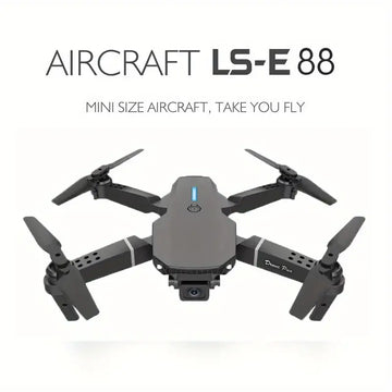 E88 RC Drone WIFI FPV Drone With HD Dual Camera, Height Hold RC Foldable Quadcopter Helicopter Dron Gift Toys With 3 Battery