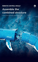 Simulated Remote Control Diving Whale Can Dive Out Of The Water, Move Forward Turn Left And Turn Right, Children's Toy, Spiral Drive, Water Spray Function, Water Protection Power Failure Protection